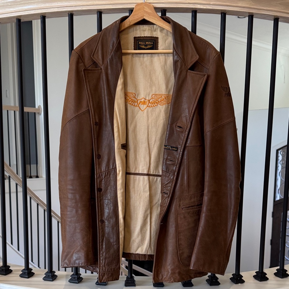 Vintage Pall Mall Brown Leather Jacket
